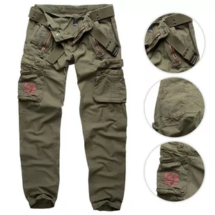 Royal Surplus Surplus Surplus Spodnie Bojówki Traveler Slimmy Olive M 20808-4 - Spodnie sportowe męskie - miniaturka - grafika 1