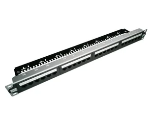 Alantec-Patch panel UTP kat.6A, 24 porty, LSA, z półką - Akcesoria do serwerów - miniaturka - grafika 1