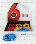 Samochody i pojazdy dla dzieci - Dromader *****Samochód sportowy metal 6/opak 1319314 93144 - miniaturka - grafika 1