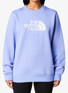 Bluza damska bez kaptura The North Face Drew Peak Crew - virtual blue/tnf white - Bluzy sportowe damskie - miniaturka - grafika 1