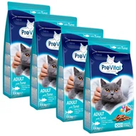 Sucha karma dla kotów - Karma z tuńczykiem dla kota 1,4kg 4szt PreVital Adult - miniaturka - grafika 1