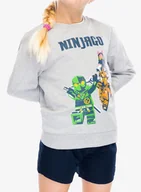 Bluzy dla dziewczynek - Bluza dziecięca LEGO LW Scout 300 - grey melange - miniaturka - grafika 1