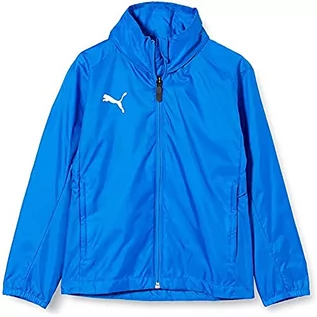 Kurtki i płaszcze dla chłopców - PUMA Unisex dziecięca kurtka treningowa Liga Training Rain Jacket Core Training Rain Jacket niebieski Electric Blue Lemonade-Puma White 128 - grafika 1