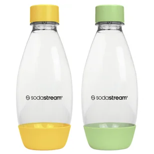 Butelki Sodastream Fuse 0,5l 2pack zielona/żółta - Akcesoria i części AGD - miniaturka - grafika 1