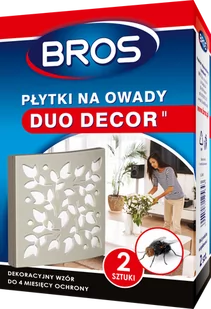 Bros Sp z o.o płytki na owady DUO-DECOR 2szt 1358 - Zwalczanie i odstraszanie szkodników - miniaturka - grafika 1