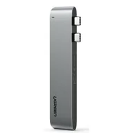 Adaptery i przejściówki - Adapter 6 w 2 Ugreen Hub Usb-c dla MacBook Air Pro - miniaturka - grafika 1
