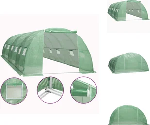 vidaXL Szklarnia 24 m² 6x4x2 m - Szklarnie - Szklarnie ogrodowe - miniaturka - grafika 1