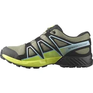 Buty dla chłopców - Salomon Dziecięce buty Speedcross Climasalomon Waterproof Hiking Shoe, Deep Lichen Green, 33 EU - miniaturka - grafika 1