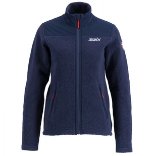 Swix Blizzard Midlayer, kurtka, damska, granatowy - Kurtki i kamizelki sportowe damskie - miniaturka - grafika 1