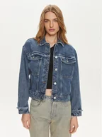 Kurtki damskie - Pieces Kurtka jeansowa Alfi 17148808 Niebieski Regular Fit - miniaturka - grafika 1