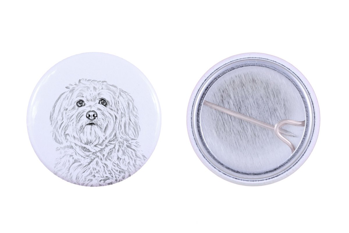 Hawańczyk, Havanese - przypinka z twoim psem, dodaj własne foto, marka Art-Dog