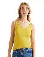 Koszulki i topy damskie - Cecil Damski top z bawełny Linda Basic, złoty żółty, XXL - miniaturka - grafika 1