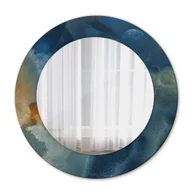 Lustra - Okrągłe Lustro Łazienkowe Marmur onyx 50cm - miniaturka - grafika 1