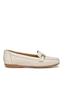 Mokasyny damskie - Geox Mokasyny D Annytah Moc B D56BMB-00046 C1122 Beżowy - miniaturka - grafika 1