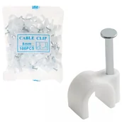 Kable - UCHWYTY KABLOWE KLIPSY DO KABLI 100SZT 7MM - miniaturka - grafika 1