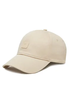 Calvin Klein Jeans Czapka z daszkiem Mono Leather Patch Twill Cap LV04K5052G Beżowy - Czapki i chusty sportowe męskie - miniaturka - grafika 1