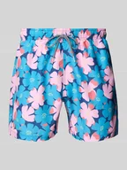 Kąpielówki męskie - Spodenki kąpielowe z elastycznym pasem model ‘Sully Floral’ - miniaturka - grafika 1