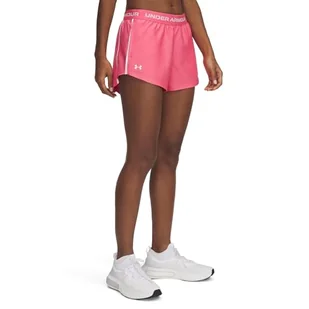Under Armour Tech Play Up Szorty - Super Różowy / / Biały - MD - Spodenki damskie - miniaturka - grafika 1