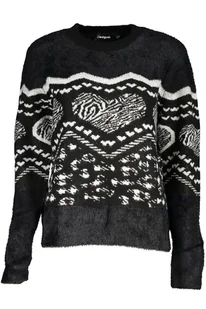 CZARNY SWETER DESIGUAL DAMSKI - Swetry damskie - miniaturka - grafika 1