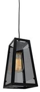 Lampy sufitowe - Nave Loftowa LAMPA wisząca ALEX 7065522 klatka OPRAWA metalowa ZWIS industrialny czarny 7065522 - miniaturka - grafika 1