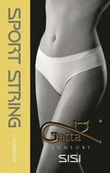 Majtki damskie - FIGI GATTA SPORT STRING SISI (kolor czarny, rozmiar XL) - miniaturka - grafika 1