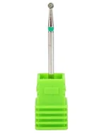 Frezarki do paznokci - A246 Frez diamentowy FRD720-23 Kulka 4mm Zielona - miniaturka - grafika 1
