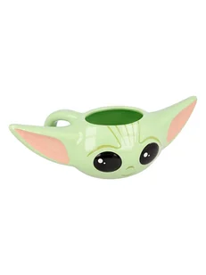 Star Wars Kubek "The Mandalorian Baby Yoda" w kolorze zielonym - 500 ml - Sztućce dla dzieci - miniaturka - grafika 1