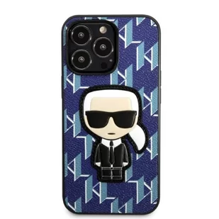 Karl Lagerfeld KLHCP13LPMNIKBL iPhone 13 Pro / 13 6,1" hardcase niebieski/blue Monogram Ikonik Patch - Etui i futerały do telefonów - miniaturka - grafika 3