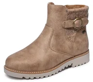 Botki damskie - Skechers Damskie sztyblety Arch Fit Marlie-Weekend Chat, kasztan, 35 EU - miniaturka - grafika 1