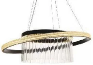 Lampy sufitowe - Parela - nowoczesny żyrandol kryształowy LED kryształowy Ring 60 cm - miniaturka - grafika 1