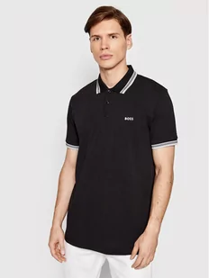 Hugo Boss Polo Paddy 50469055 Czarny Regular Fit - Koszulki męskie - miniaturka - grafika 1