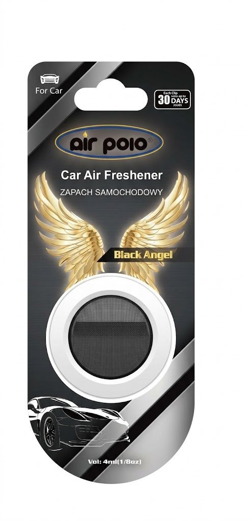 Air Polo Odświeżacz Powietrza do Auta Black Angel Mroczna Elegancja 4ml Trwały
