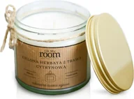 Herbata - Świeczka Świeca Sojowa Dekoracyjna Zielona Herbata Z Trawą Cytrynową 250 Ml - miniaturka - grafika 1