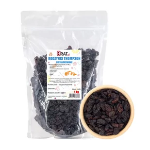 Rodzynki niesiarkowane Thompson 1kg - Owoce świeże i suszone - miniaturka - grafika 1
