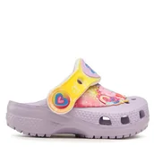 Buty dla dziewczynek - Klapki Crocs Cls Fl Iam Peppa Pig Cgt 207915 Fioletowy - miniaturka - grafika 1