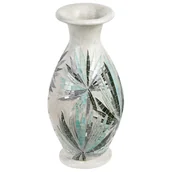 Wazony i flakony - Wazon dekoracyjny z terakoty 53 cm złamana biel RAWAS - miniaturka - grafika 1