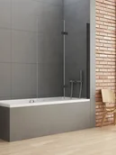 Parawany nawannowe - Parawan Nawannowy 110X140 Prawy New Trendy New Soleo Black P-0085 - miniaturka - grafika 1