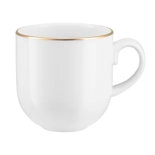 Kubek do kawy herbaty 350 ml porcelanowy PLUS GOLD - Kubki - miniaturka - grafika 1