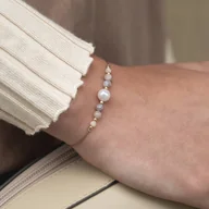 Bransoletki - Bransoletka na nici jedwabnej KARIERA perła, agat, cytryn - miniaturka - grafika 1