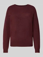 Swetry damskie - Sweter z dzianiny o kroju regular fit z raglanowymi rękawami model ‘RICA’ - miniaturka - grafika 1