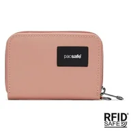 Portfele - Portfel mały RFID Pacsafe - różowy - miniaturka - grafika 1