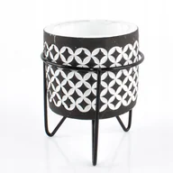 Świeczniki - Ceramiczny świecznik doniczka 10 cm ozdoba domu sukulenty kwiaty świeca - miniaturka - grafika 1