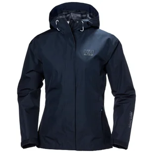 Helly Hansen Seven J, kurtka przeciwdeszczowa, damska, ciemnoniebieski - Kurtki i kamizelki sportowe damskie - miniaturka - grafika 1