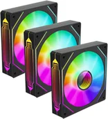 Akcesoria do komputerów stacjonarnych - Zestaw 3 szt. Wentylator komputerowy OYAKA AIR-SYNC FT-120-R Reverse - miniaturka - grafika 1