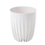 Donice - Doniczka plastikowa Mira śr.14.5 cm biała Lamela - miniaturka - grafika 1