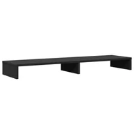 Akcesoria do monitorów - vidaXL Podstawa pod monitor czarna 100x27x10 cm materiał drewnopochodny - miniaturka - grafika 1