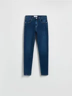 Spodnie damskie - Reserved - LADIES` JEANS TROUSERS - granatowy - miniaturka - grafika 1