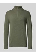 Bluzy męskie - Bluza z kołnierzem o kroju regular fit z mieszanki bawełny i wiskozy model LOUI - Only & Sons - miniaturka - grafika 1