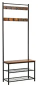 Wieszaki i stojaki - Wieszak Z Siedziskiem I 2 Półkami K8-M75 - miniaturka - grafika 1