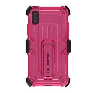 GHOSTEK Etui Iron Armor do Apple iPhone XS (kolor różowy) (GH_GHOCAS2001) - Etui i futerały do telefonów - miniaturka - grafika 1